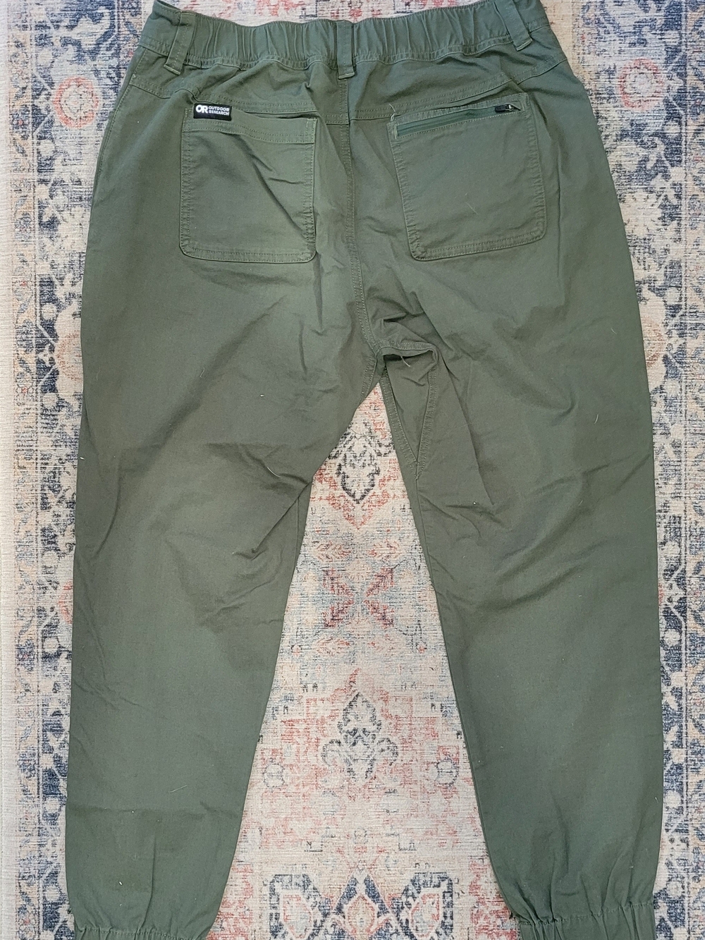 Outdoor Research Canvas Fall Athletic Hiking Olive Stretch Jogger Pants - Picture 5 of 6